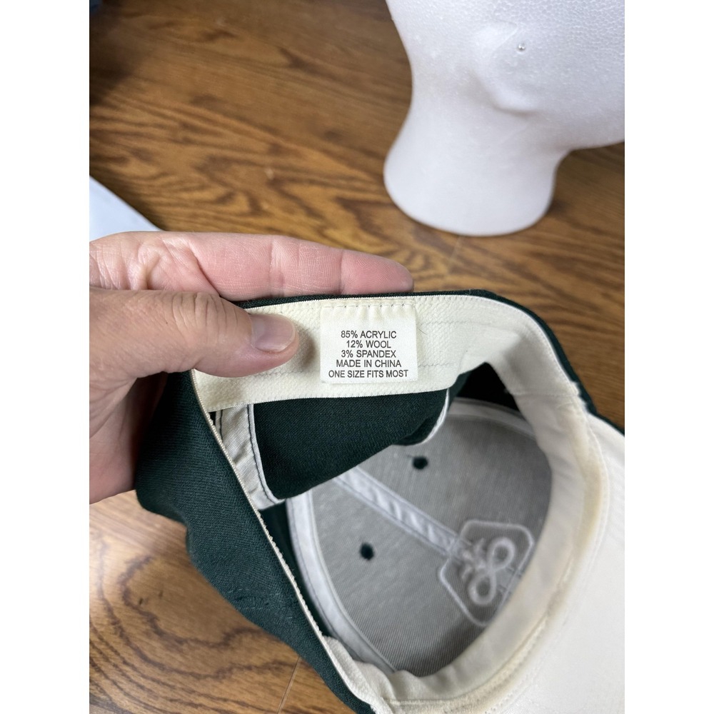 Pioneer Seeds Hat Cap Fitted Mens One Size Green Embroidered Stretch Fit Farm - Picture 5 of 9